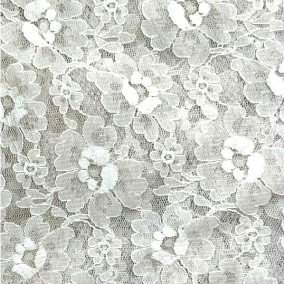 Tumbleweeds Cream Lace Button Front Tie Neck Blouse - Picture 9 of 10